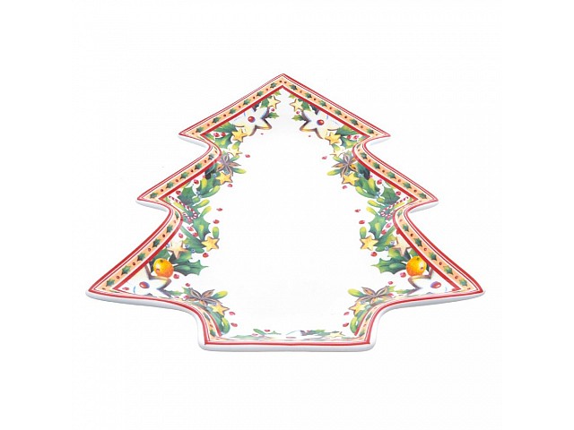 Блюдо елочка Repast Christmas world Green 26*21 см