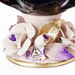 Конфетница White Cristal 23 см бордовая