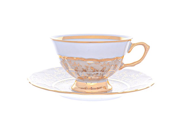 Набор чайных пар Repast Бежевый лист Мария-тереза 200 мл
