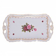 Блюдо Queen's Crown Роза перламутр 45x25 см