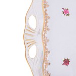 Блюдо Queen's Crown Роза перламутр 45x25 см