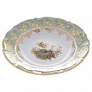 Тарелка глубокая Repast Охота зеленная Мария-тереза R-C 23 см