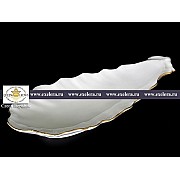 Блюдо селедочница 20 см Белый узор Корона Queens Crown