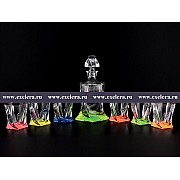 Набор под виски 7 предметов Quadro Bohemia Crystal