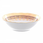 Набор салатников 13 см Thun Констанция Рубин Золотой орнамент 6 шт