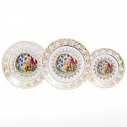 Набор тарелок Фредерика Мадонна Перламутр Carlsbad на 6 персон 18 шт