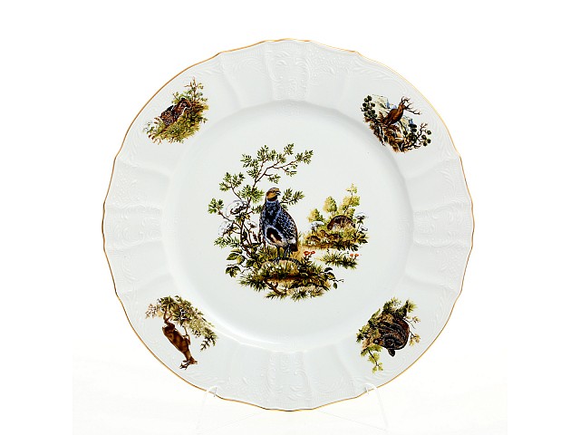 Блюдо круглое 30 см Бернадотт Охота