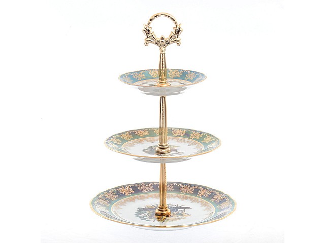 Этажерка (Горка) 3 яруса Фредерика Охота Зеленая Carlsbad