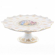 Тарелка для торта 30 см Мадонна перламутр Корона Queens Crown