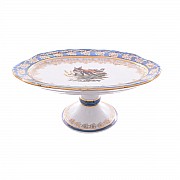 Блюдо овальное Охота зеленая Корона Queens Crown 25 см