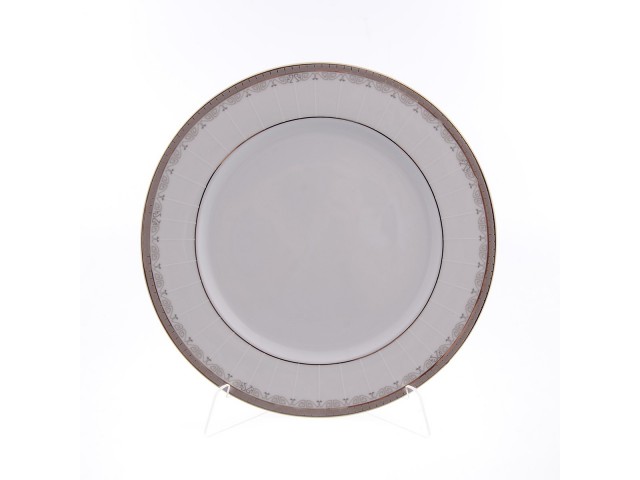 Набор тарелок Thun Опал Платиновая лента 25 см