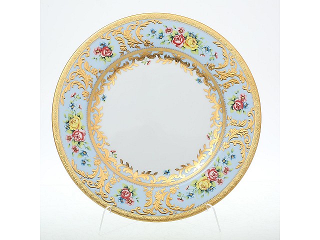 Набор тарелок 26 см Vienna blu gold Falkenporzellan 6 шт