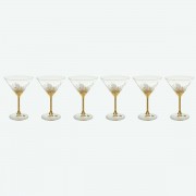 Набор бокалов для мартини 210 мл E-V Bohemia Золото
