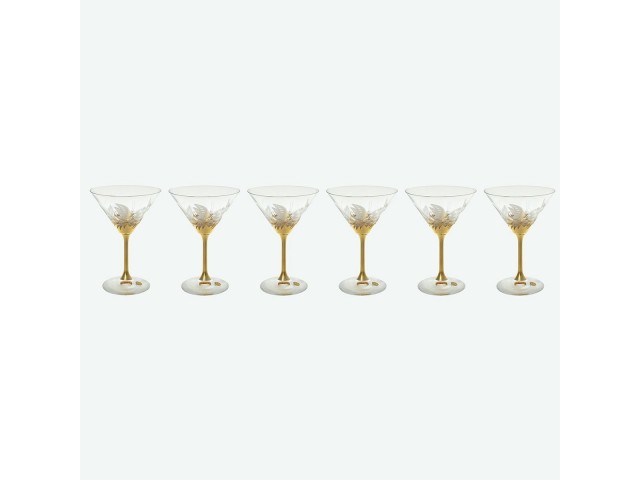 Набор бокалов для мартини 210 мл E-V Bohemia Золото