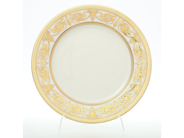 Набор тарелок 20 см Falkenporzellan Constanza Crem Imperial Gold 6 шт