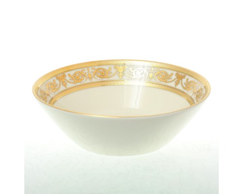 Набор салатников 19 см Falkenporzellan Constanza Crem Imperial Gold 6 шт