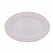 Блюдо овальное 39 см Thun Констанция Отводка золото