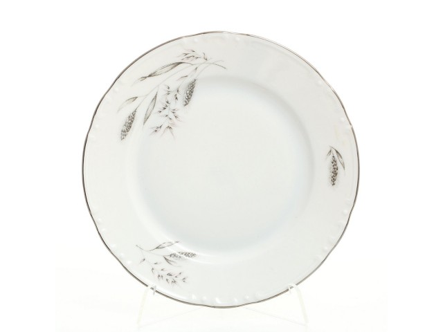 Набор тарелок Констанция Серебряные колосья Thun 17 см 6 шт