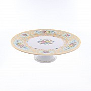Тарелка для торта 32 см Vienna seladon gold Falkenporzellan