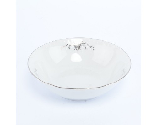 Набор салатников 13 см Thun Констанция Серый орнамент Отводка платина 6 шт