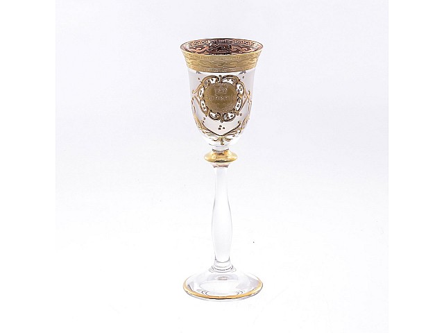 Набор рюмок для водки Версачи Богемия Анжела B-G фон Bohemia Crystal