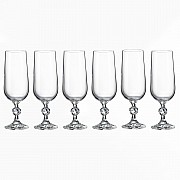 Набор фужеров для шампанского 180 мл Клаудия Crystalite Bohemia 6 шт