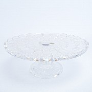 Тарелка для торта 30 см на ножке Sonne Crystal