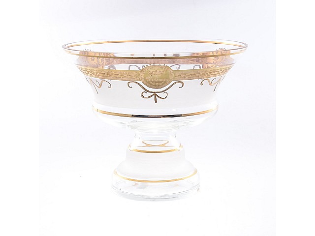 Конфетница 26 см Версаче Богемия А-М Bohemia Crystal