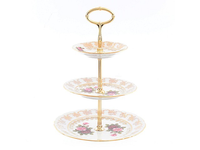 Этажерка (Горка) 3 яруса Фредерика Роза перламутр