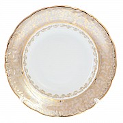 Набор глубоких тарелок 23 см Фредерика Лист Бежевый Carlsbad