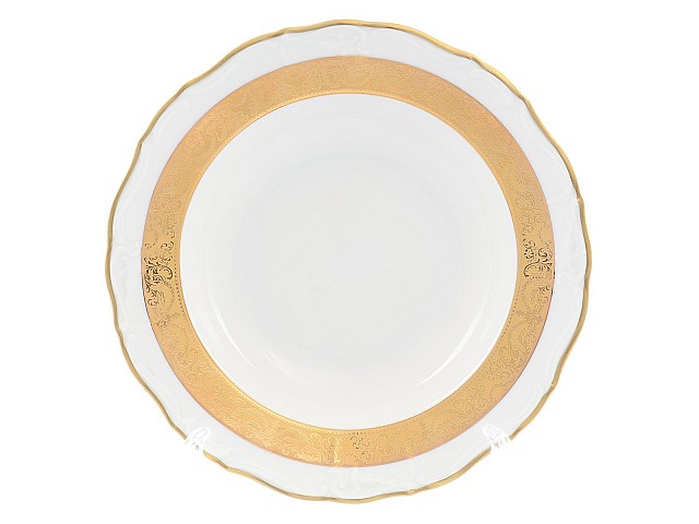 Набор тарелок глубоких 23 см Мария Луиза Матовая полоса Carlsbad 6 шт