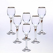Набор рюмок для водки 70 мл Lilly Bohemia Crystal 6 шт