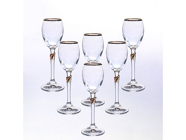 Набор рюмок для водки 70 мл Lilly Bohemia Crystal 6 шт