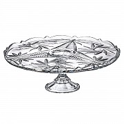 Тарелка для торта на ножке Pinwheel Crystalite Bohemia 31 см