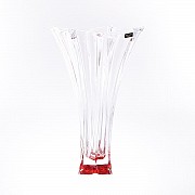 Ваза для цветов Florale красная Crystalite Bohemia 36 см