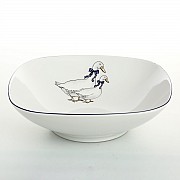 Салатник квадратный 20 см Гуси Thun