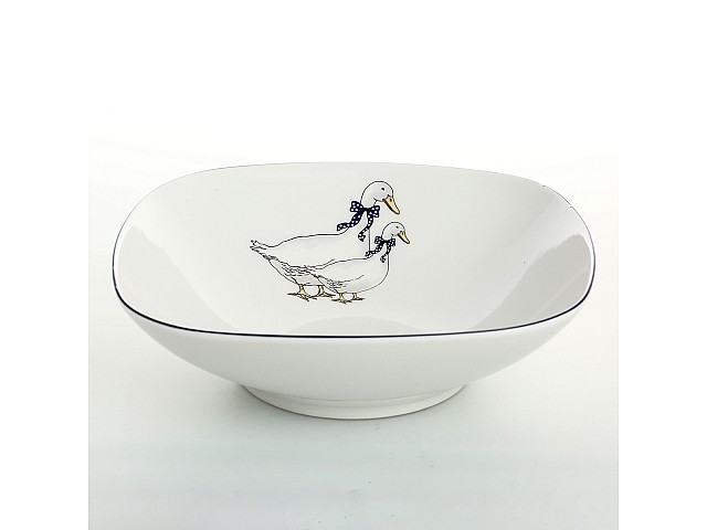 Салатник квадратный 20 см Гуси Thun