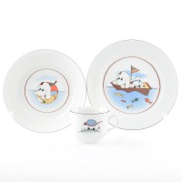 Детский набор посуды Собачки Thun 3 предмета
