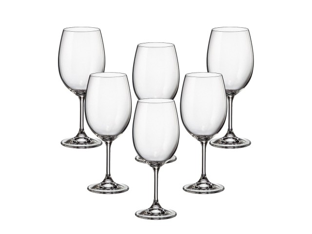 Набор бокалов для вина 450 мл Klara Crystalite Bohemia 6 шт