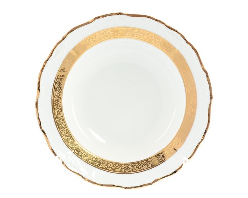 Набор глубоких тарелок Мария Луиза Золотая лента Thun 23 см 6 шт