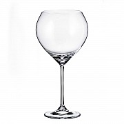 Набор бокалов для вина 190 мл Виктория Версаче Стразы розовые камни R-G фон Bohemia 6 шт