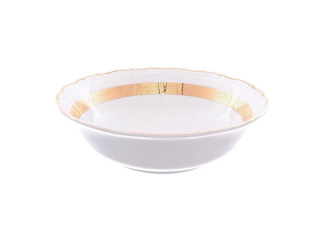 Салатник 23 см Thun Мария Луиза Золотая лента