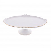 Блюдо овальное Белый узор Корона Queens Crown 37 см