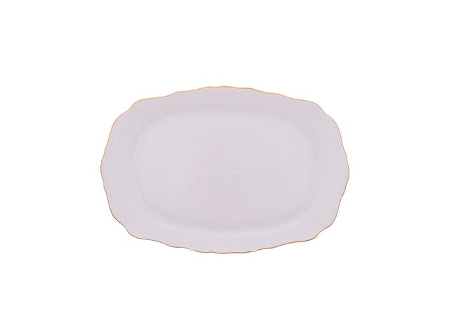 Блюдо прямоугольное 21 см Белый узор Корона Queens Crown