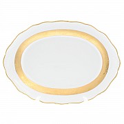 Блюдо овальное 36 см Мария Луиза Матовая полоса Carlsbad