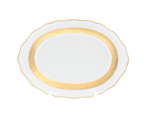 Блюдо овальное 36 см Мария Луиза Матовая полоса Carlsbad