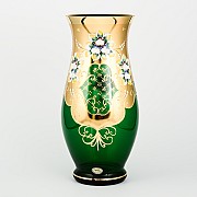 Ваза для цветов И-В зеленая Bohemia Crystal 30 см