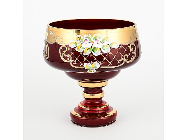 Конфетница 16 см Лепка Гранат S-A Bohemia Crystal