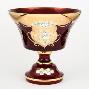 Конфетница 26 см Лепка Гранат S-A Bohemia Crystal