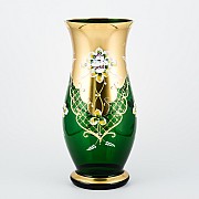 Ваза для цветов Лепка Зеленая B-L Bohemia Crystal 35 см